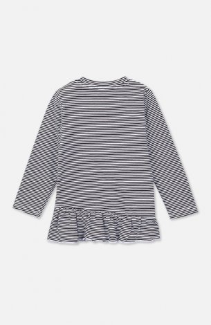 Серая футболка с длинным рукавом для девочки PlayToday Baby 398008, вид 2