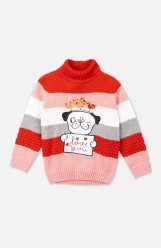 Красный свитер для девочки PlayToday Baby 398105