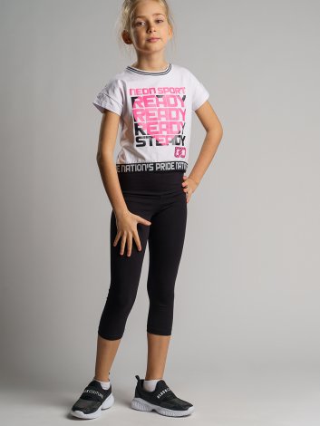 Черные леггинсы для девочки PlayToday Tween 4202121, вид 3