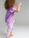 Фиолетовый комплект: футболка, брюки (легинсы) для девочки PlayToday Baby 42123015, вид 4 превью