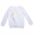 Белая футболка с длинным рукавом для девочки PlayToday 462014/1327, вид 1 превью