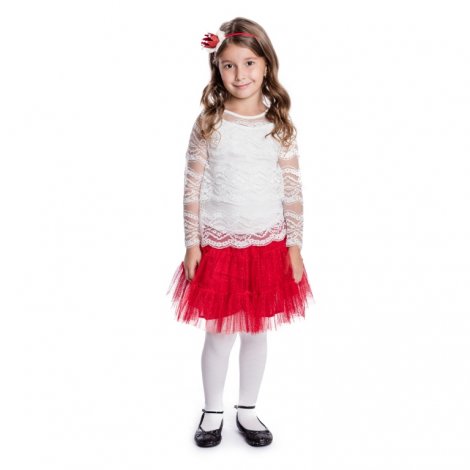 Красная юбка для девочки PlayToday 462008, вид 7