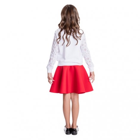 Белая футболка с длинным рукавом для девочки S'COOL 464007/3237, вид 6