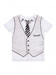 Белая футболка для мальчика PlayToday Tween 493006