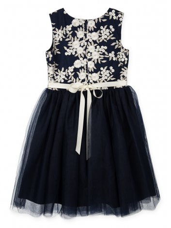Темно-синее платье для девочки PlayToday Tween 494005, вид 2