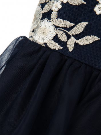 Темно-синее платье для девочки PlayToday Tween 494005, вид 4