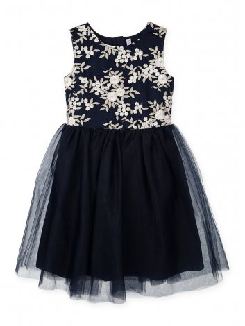 Темно-синее платье для девочки PlayToday Tween 494005, вид 1