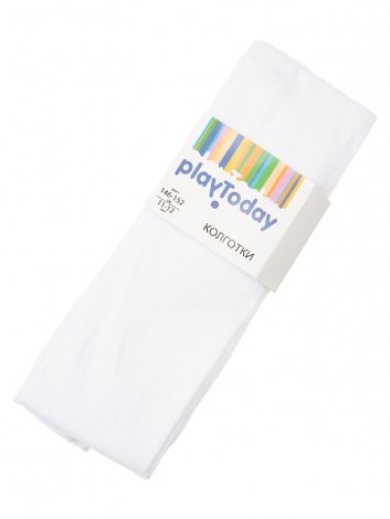 Белые колготки для девочки PlayToday Tween 52025038, вид 4