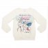 Молочная футболка с длинным рукавом для девочки PlayToday 542003, вид 1 превью