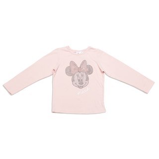 Розовая футболка с длинным рукавом для девочки PlayToday 542005, вид 1