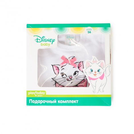 Белый комплект: боди, ползунки,шапочка для девочки PlayToday Baby 588855/4809, вид 13