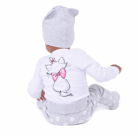 Белый комплект: боди, ползунки,шапочка для девочки PlayToday Baby 588855/4809, вид 12