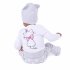 Белый комплект: боди, ползунки,шапочка для девочки PlayToday Baby 588855/4809, вид 12 превью