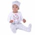 Белый комплект: боди, ползунки,шапочка для девочки PlayToday Baby 588855/4809, вид 11 превью