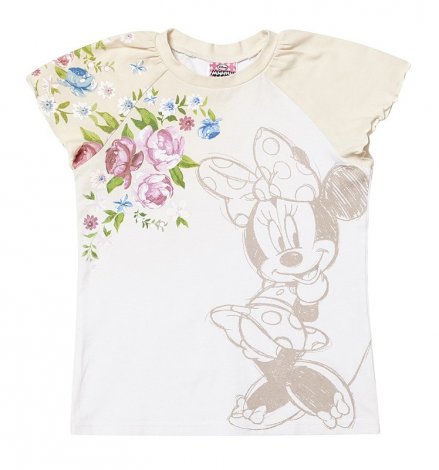 Бежевая футболка для девочки PlayToday 632005, вид 1