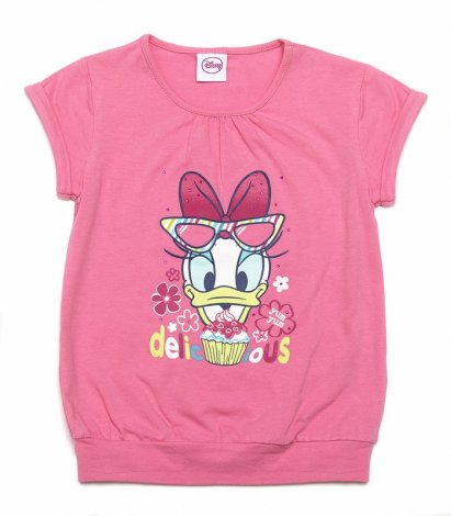 Розовая футболка для девочки PlayToday 642006, вид 1
