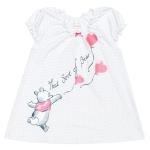 Белая пижама: туника, шорты для девочки S'COOL 644007, вид 1