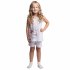 Белая пижама: туника, шорты для девочки PlayToday 646001, вид 7 превью