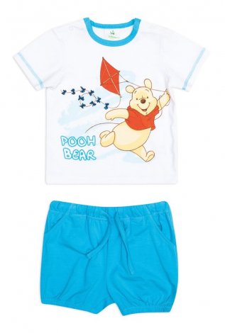 Белый комплект: футболка, шорты для мальчика PlayToday Baby 647003, вид 1