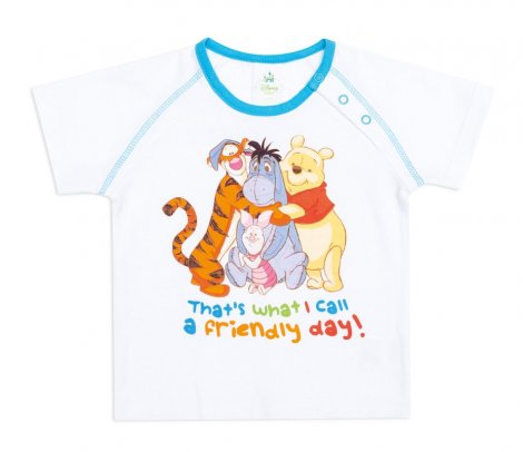 Белая футболка для мальчика PlayToday Baby 647005, вид 1