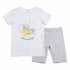 Белый комплект: футболка, шорты для девочки PlayToday 686001, вид 1 превью