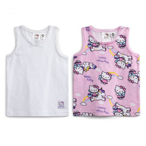 Белая майка, 2 шт. в комплекте для девочки PlayToday Baby 698013, вид 1