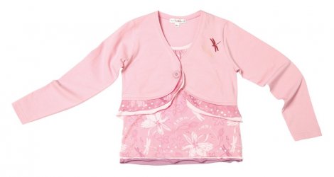Розовый комплект: болеро,топ для девочки PlayToday 722017/4611, вид 1