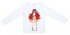 Белая футболка с длинными рукавами для девочки PlayToday 742013, вид 1 превью