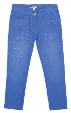 Синие брюки для девочки PlayToday 742021, вид 1