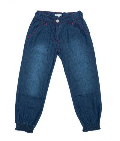 Синие брюки для девочки PlayToday 742028, вид 1