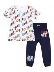 Белый комплект: футболка, брюки для мальчика PlayToday Baby 820413902