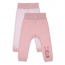 Розовые брюки, 2 пары в комплекте для девочки PlayToday Baby 820421008