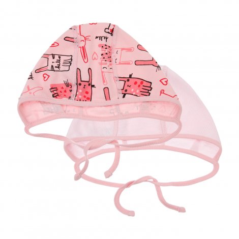 Розовый чепчик, 2 шт. в комплекте для девочки PlayToday Baby 820421023, вид 1