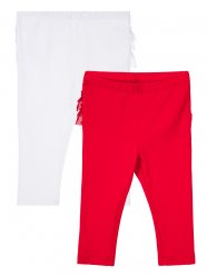 Красные леггинсы, 2 шт. в комплекте для девочки PlayToday Baby 820423001