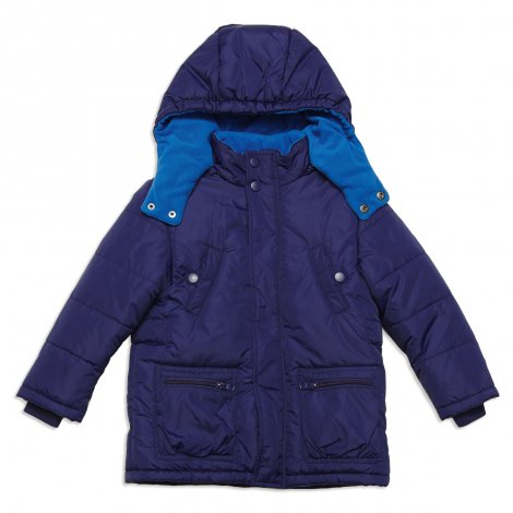 Темно-синая куртка демисезонная на флисе для мальчика PlayToday 841003, вид 1