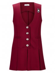 Бордовый сарафан для девочки Stylish Amadeo AD1014R