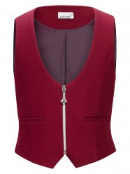 Бордовый жилет для девочки Stylish Amadeo AV1008R