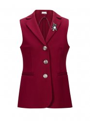 Бордовый жилет для девочки Stylish Amadeo AV1010R