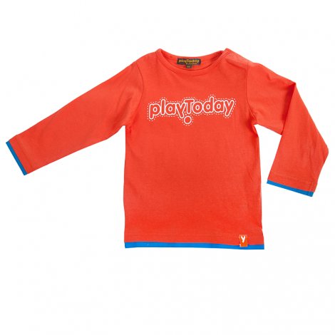 Оранжевая футболка с длинными рукавами для мальчика PlayToday 921028, вид 1