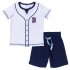 Темно-синий комплект: футболка, шорты для мальчика PlayToday Baby 177028, вид 1 превью