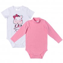 Белые боди, 2 шт. в комплекте для девочки PlayToday Baby 178028