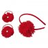 Красный комплект аксессуаров для волос: резинки - 2 шт., ободок для девочки PlayToday 342707, вид 1 превью