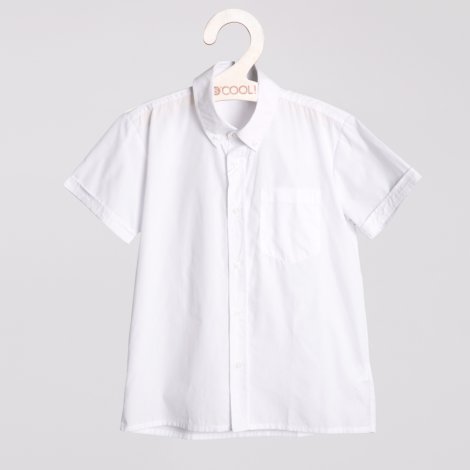 Белая сорочка текстильная для мальчиков для мальчика S'COOL 353013, вид 1