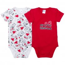 Красные боди, 2 шт. в комплекте для мальчика PlayToday Baby 377811