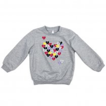 Серая толстовка для девочки PlayToday Baby 378018