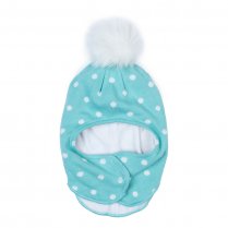 Голубой комплект : шапка, варежки для девочки PlayToday Baby 378081