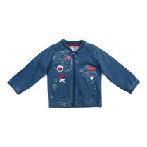 Синяя толстовка для девочки PlayToday Baby 378805
