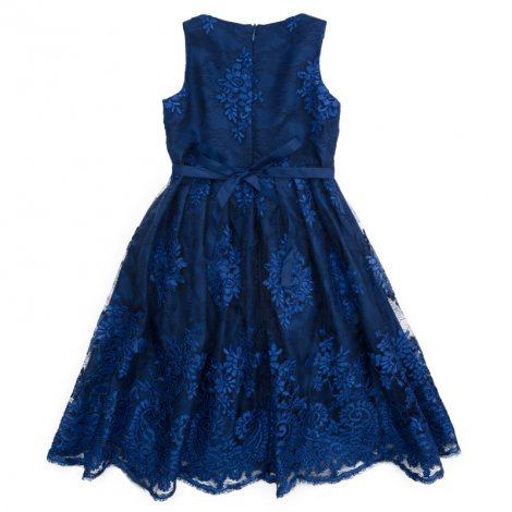 Синее платье для девочки PlayToday 472003, вид 2