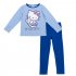 Синий комплект: футболка с длинным рукавом, брюки для девочки PlayToday 566001/4644, вид 1 превью