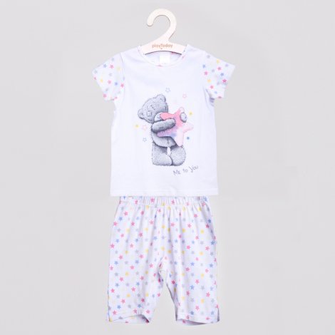 Белая пижама для девочки PlayToday 656004, вид 1